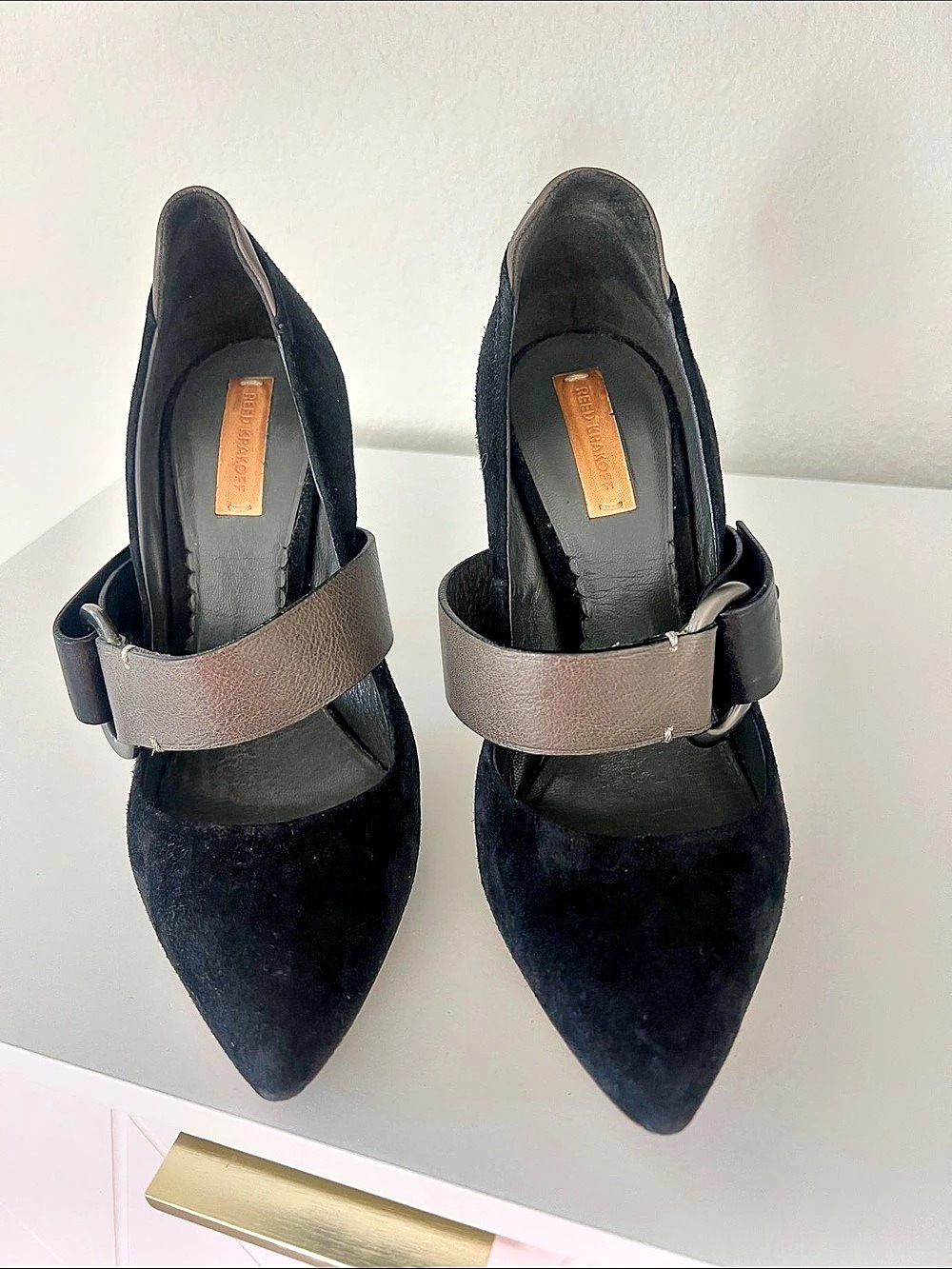 Reed Krakoff Pointed Toe Heels in Black EU 36